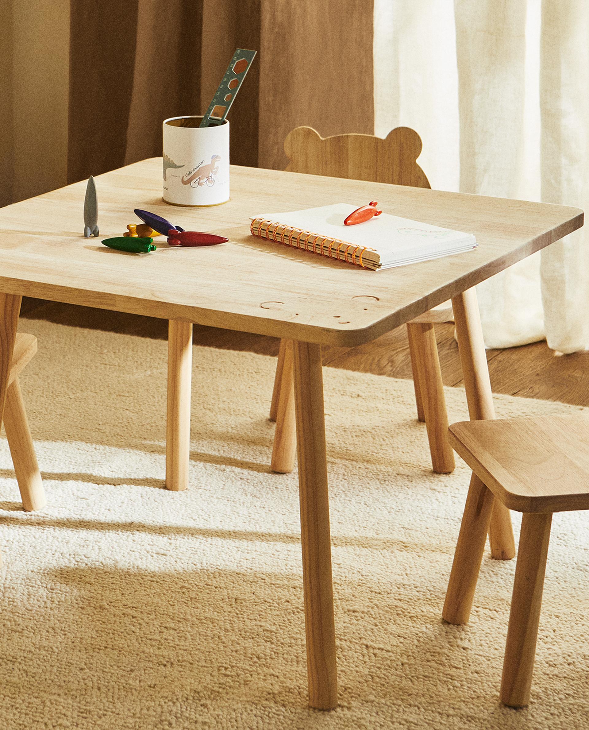 ZARA ザラホーム ベベル ウッドテーブル 70 x 46 x 60 ZARA HOME