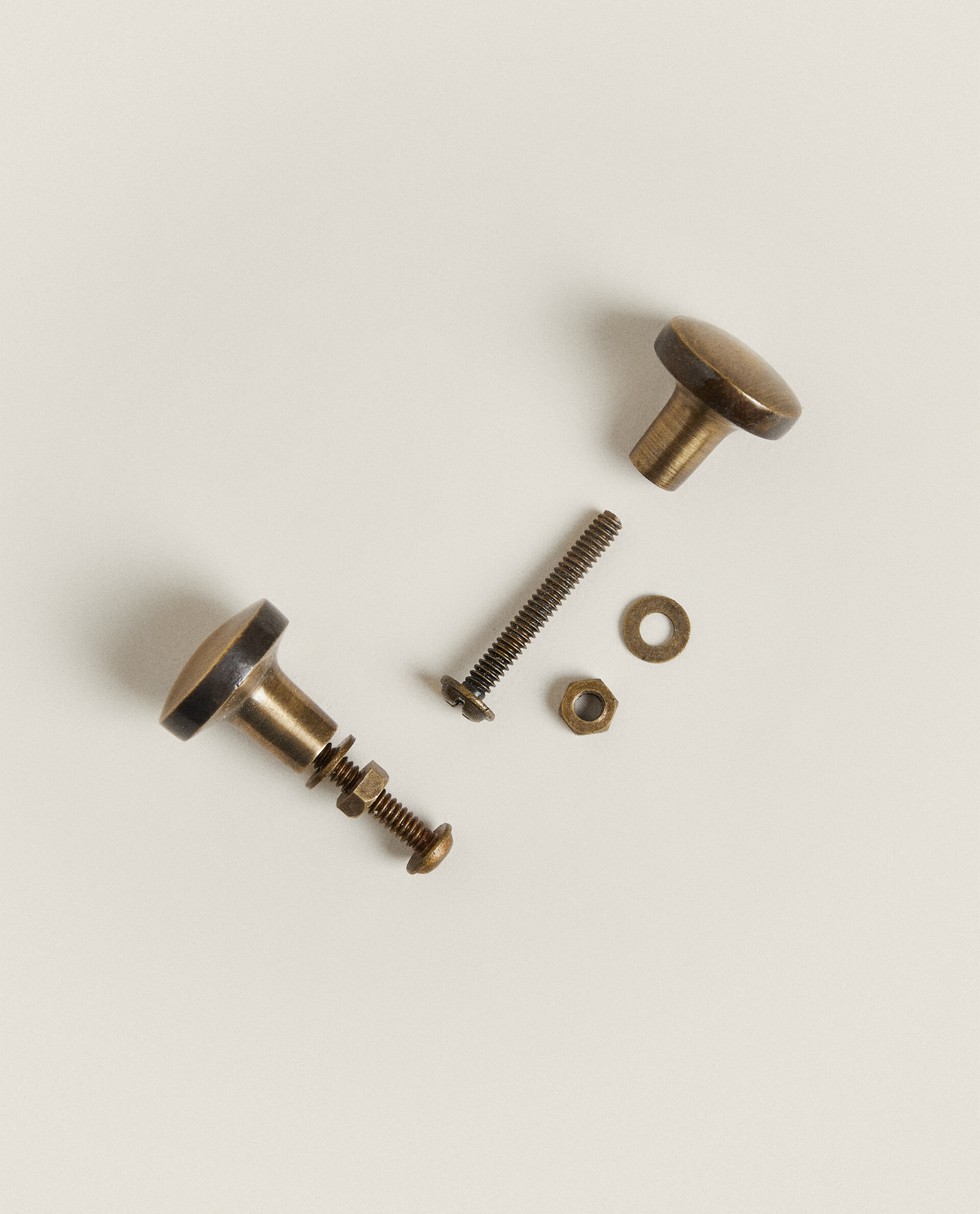 ドアノブ 作家物 真鍮 クロワッサン型 2個セット 【公式通販】