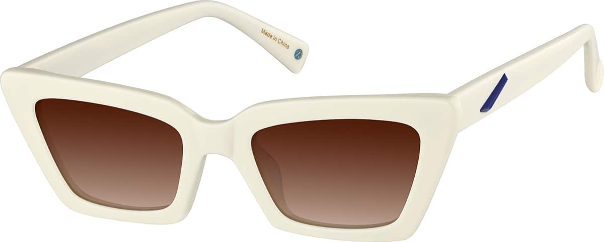 Cream Cat-Eye Sunglasses #118630 | Zenni Optical