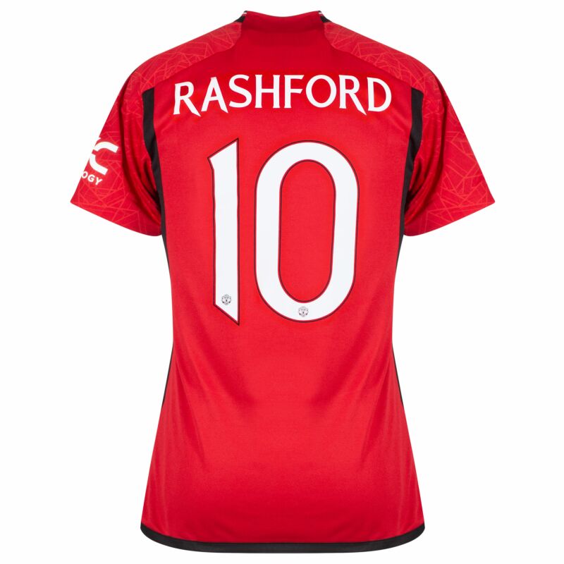 adidas Man Utd Home Rashford 10 Jersey 2023-2024 (Official Cup