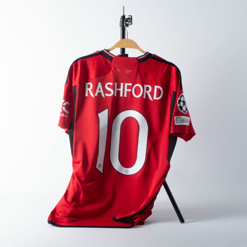 adidas Man Utd Home Rashford 10 Jersey 2023-2024 (Official Cup