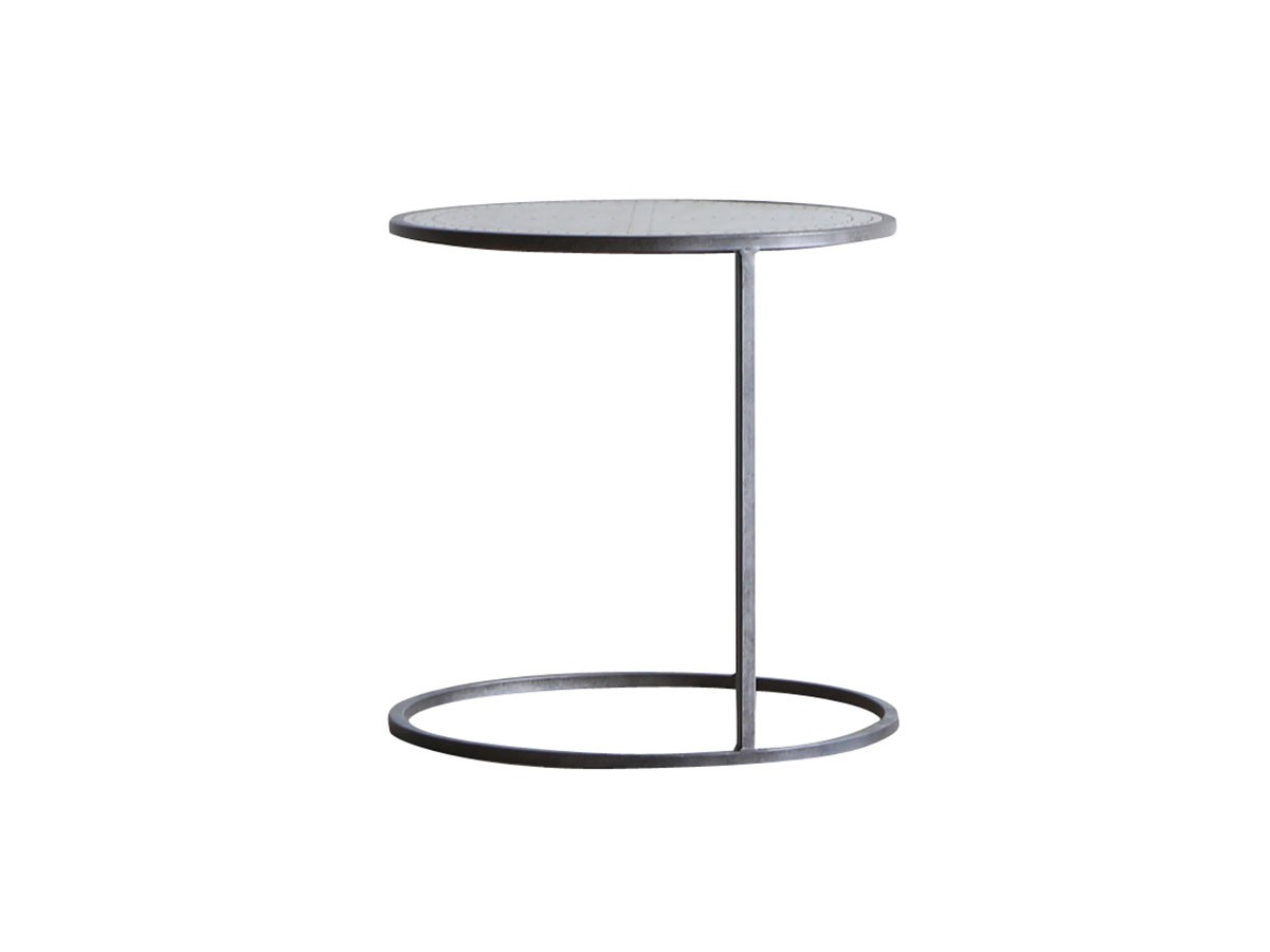 関家具 エルマ ラウンドサイドテーブル60 真鍮板 Φ60cm Knot antiques