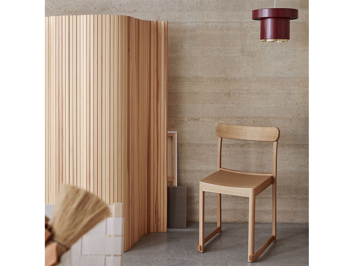 Artek風 ウッドカーブパーテーション 180cm×250cm 100 Screen