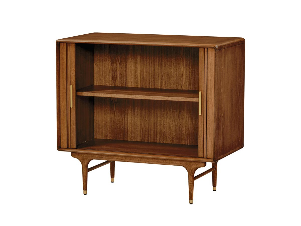 1970年代 木製ブラウンキャビネット 2扉 オ―ダ―品 オ―クランド 中古美