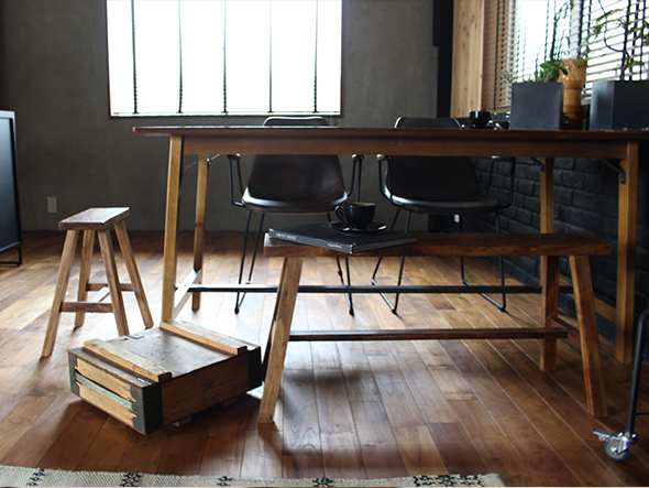 a.depeche acacia rectangle stool / アデペシュ アカシア