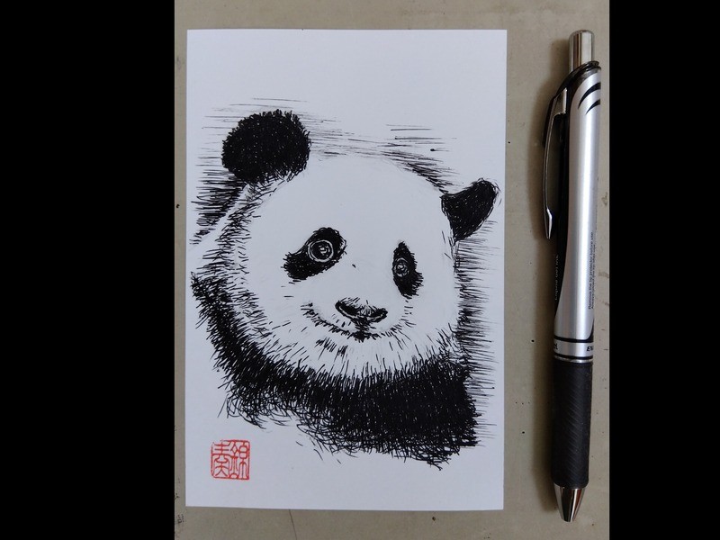 ペン画 ボールペン画 