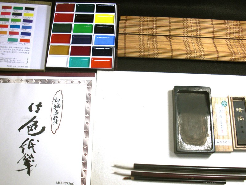 西宮】繊細で大胆な墨彩画を描きます。筆と墨を使ってみましょう