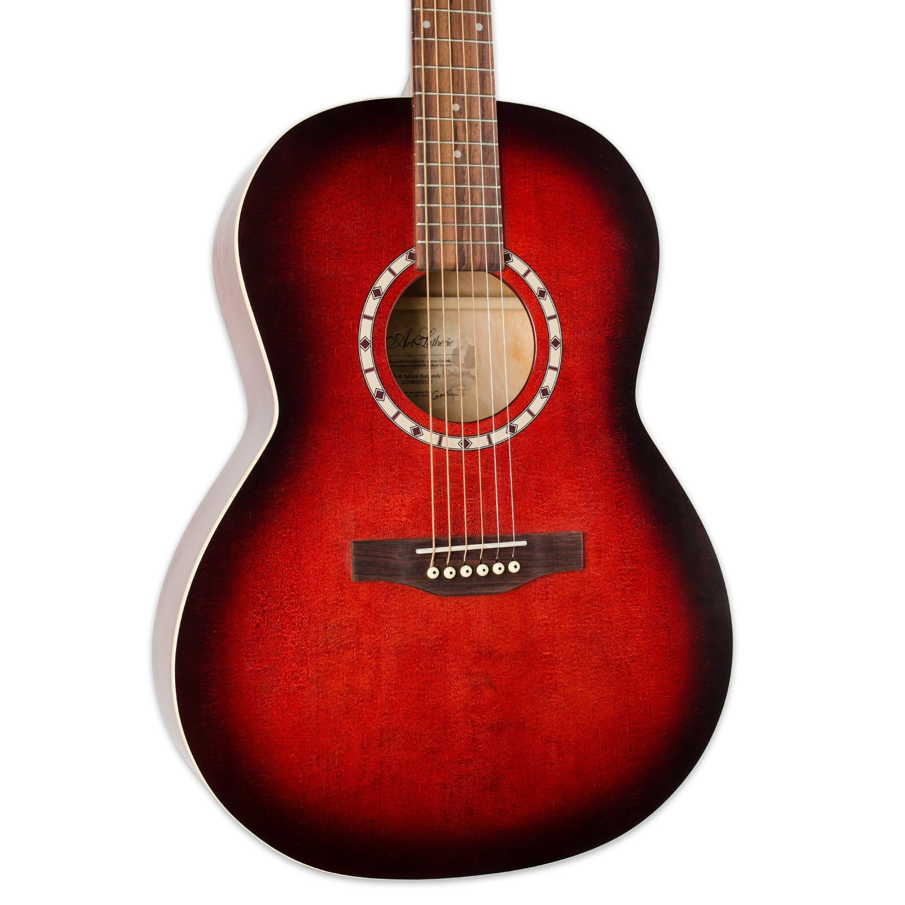 ART & LUTHERIE FOLK SPRUCE BURGUNDY | Stang Guitars