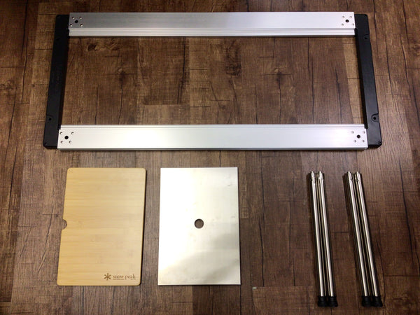 中古A】アイアングリルテーブル（IGT）フレームロング他5点セット