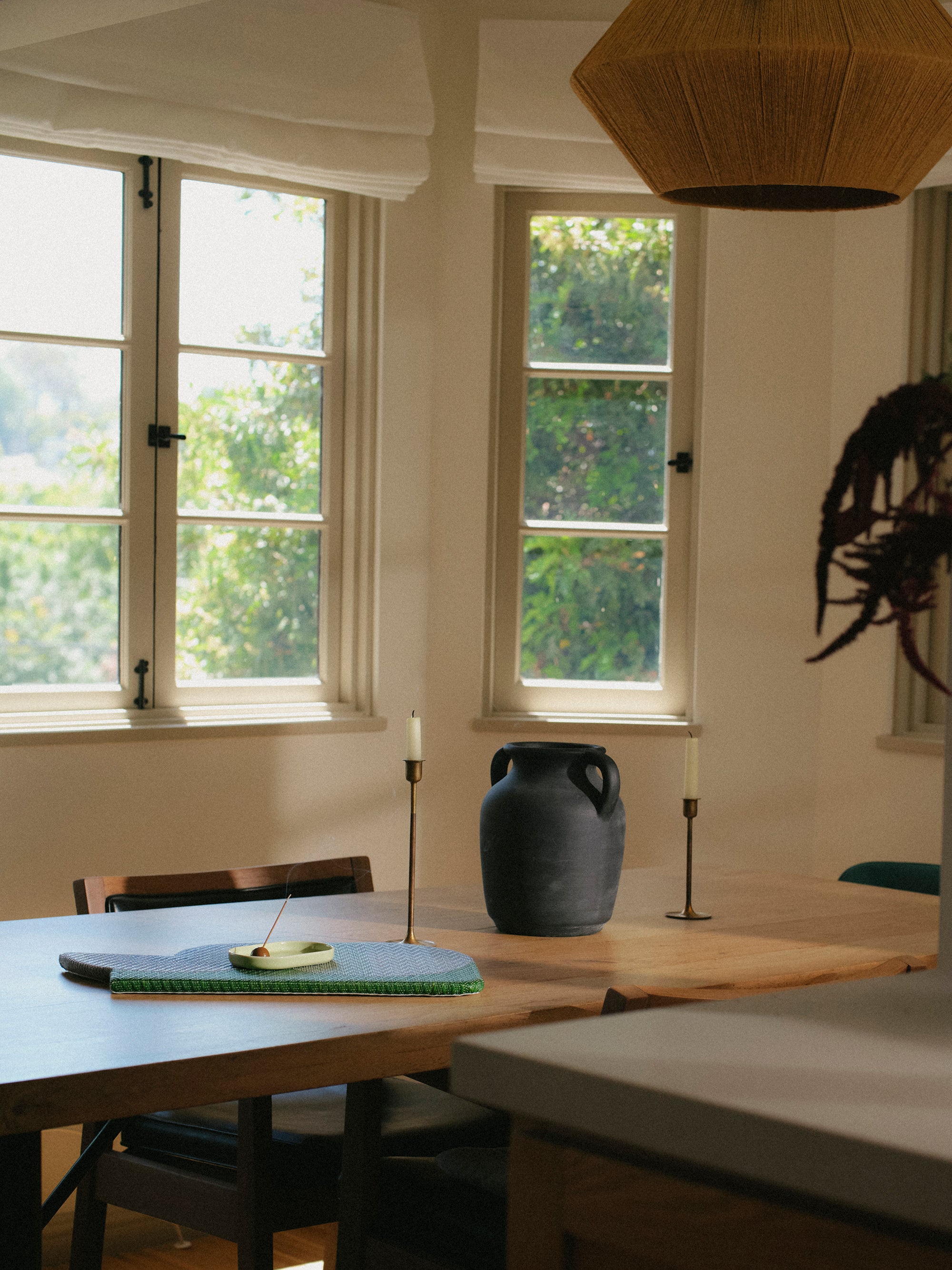 Miniature Wavy Tatami - Cobalt x Thyme Green