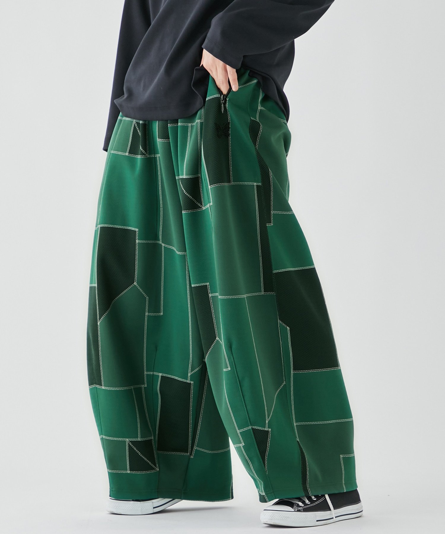 NEEDLES ニードルス H.D TRACK PANTS Sサイズ ヒザデル