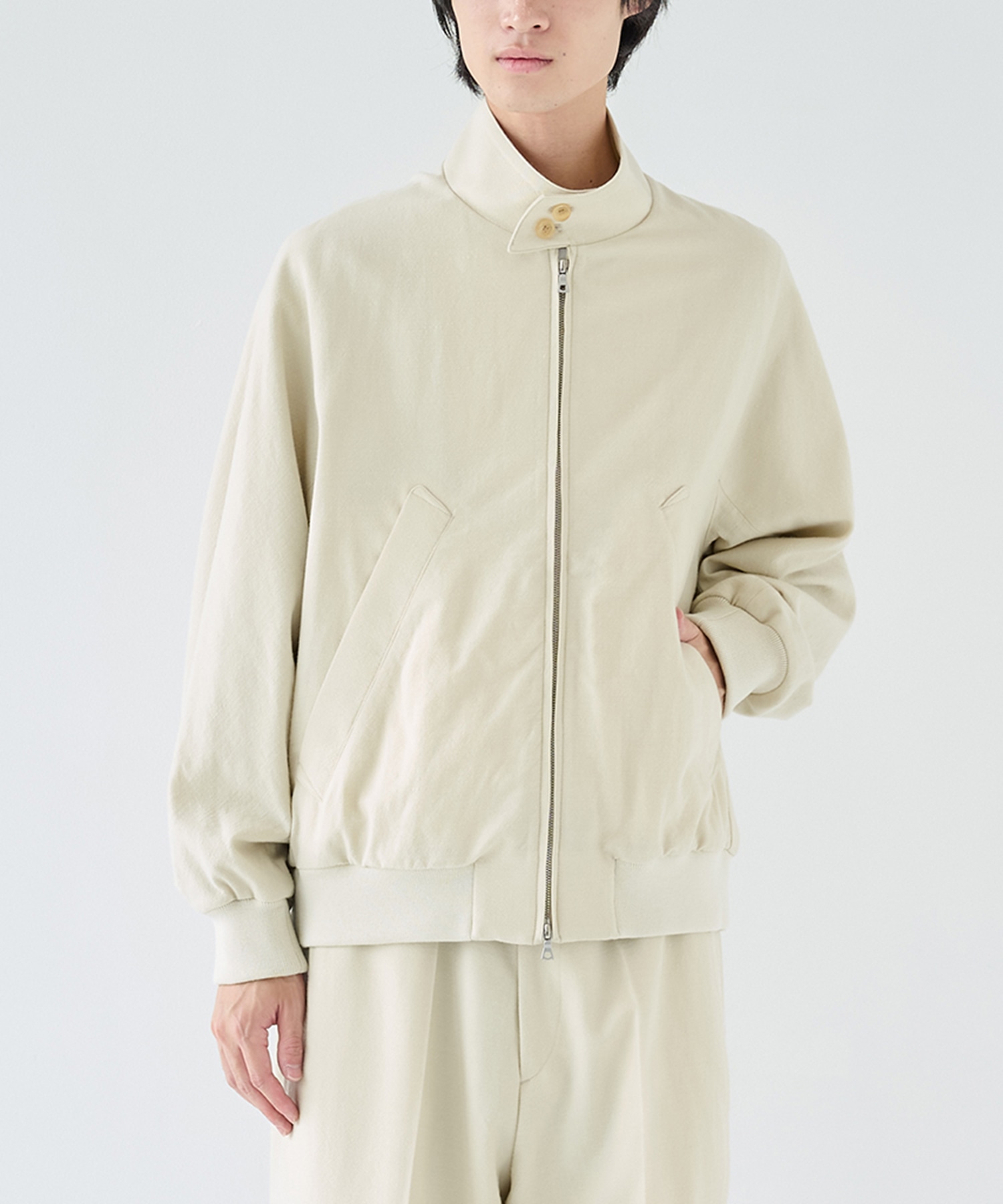 Wool Gabardine Harrington Jacket｜blurhms