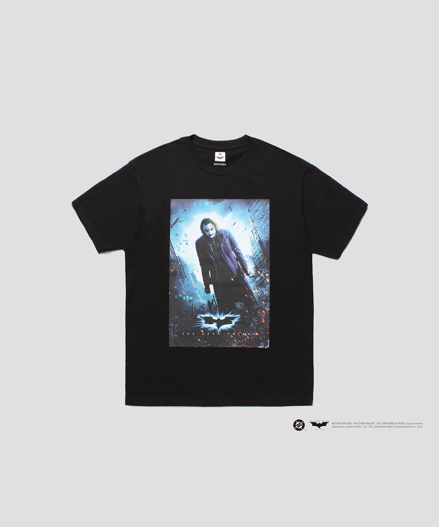 THE DARK KNIGHT TRILOGY / CREW NECK T-SHIRT ( TYPE-3 )(M BLACK