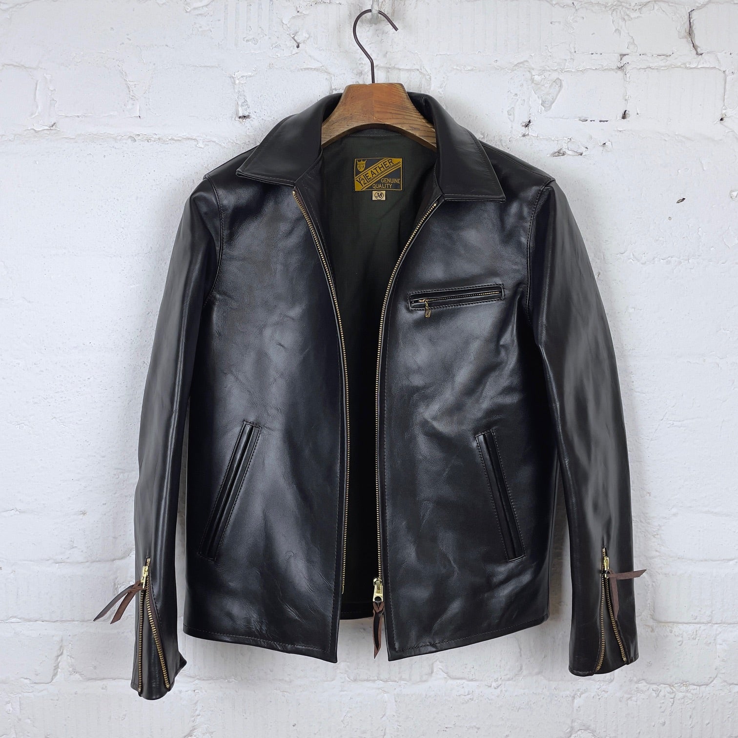 y'2 leather | vintage horse light single riders black (pr-65