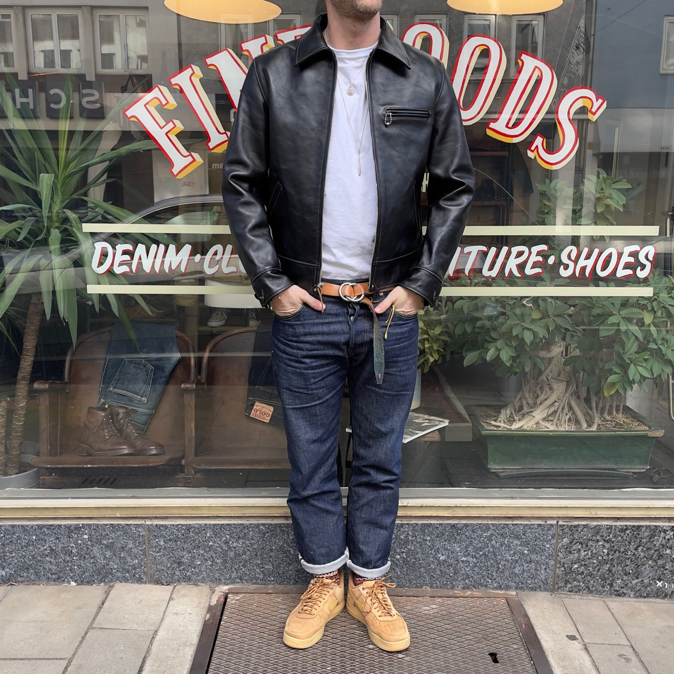 the real mccoy's | 30s leather sports jacket - nelson – stuf|f