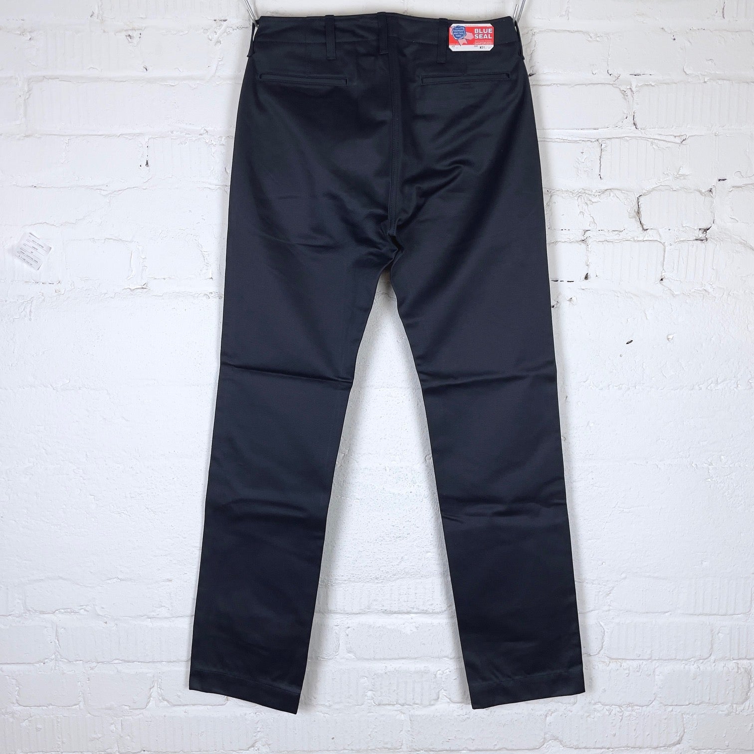 the real mccoy's | joe mccoy blue seal chino trousers - navy