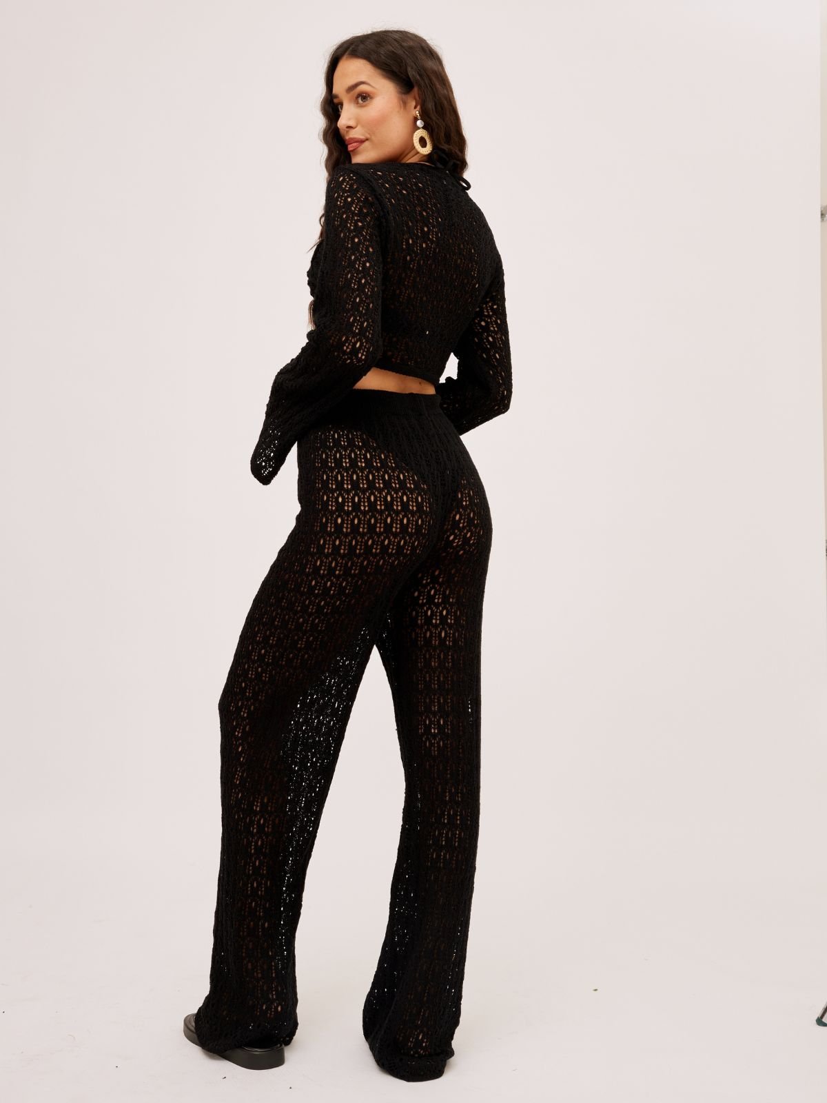 Nala wide leg swim pants Black スイムパンツ nala Nara Wide Leg