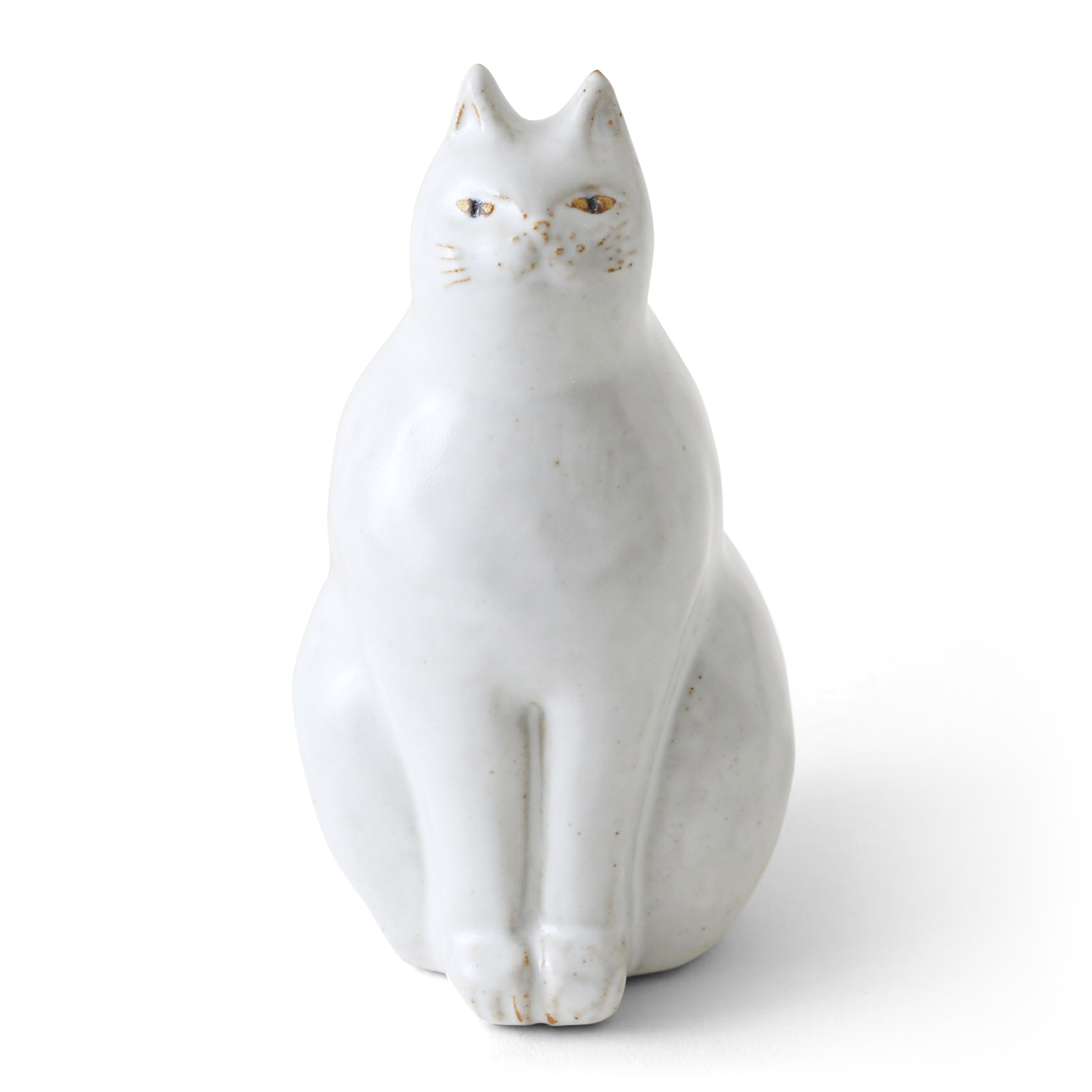 sen/動物のオブジェ cat（ねこ） -シュールな表情でこちらを見ている