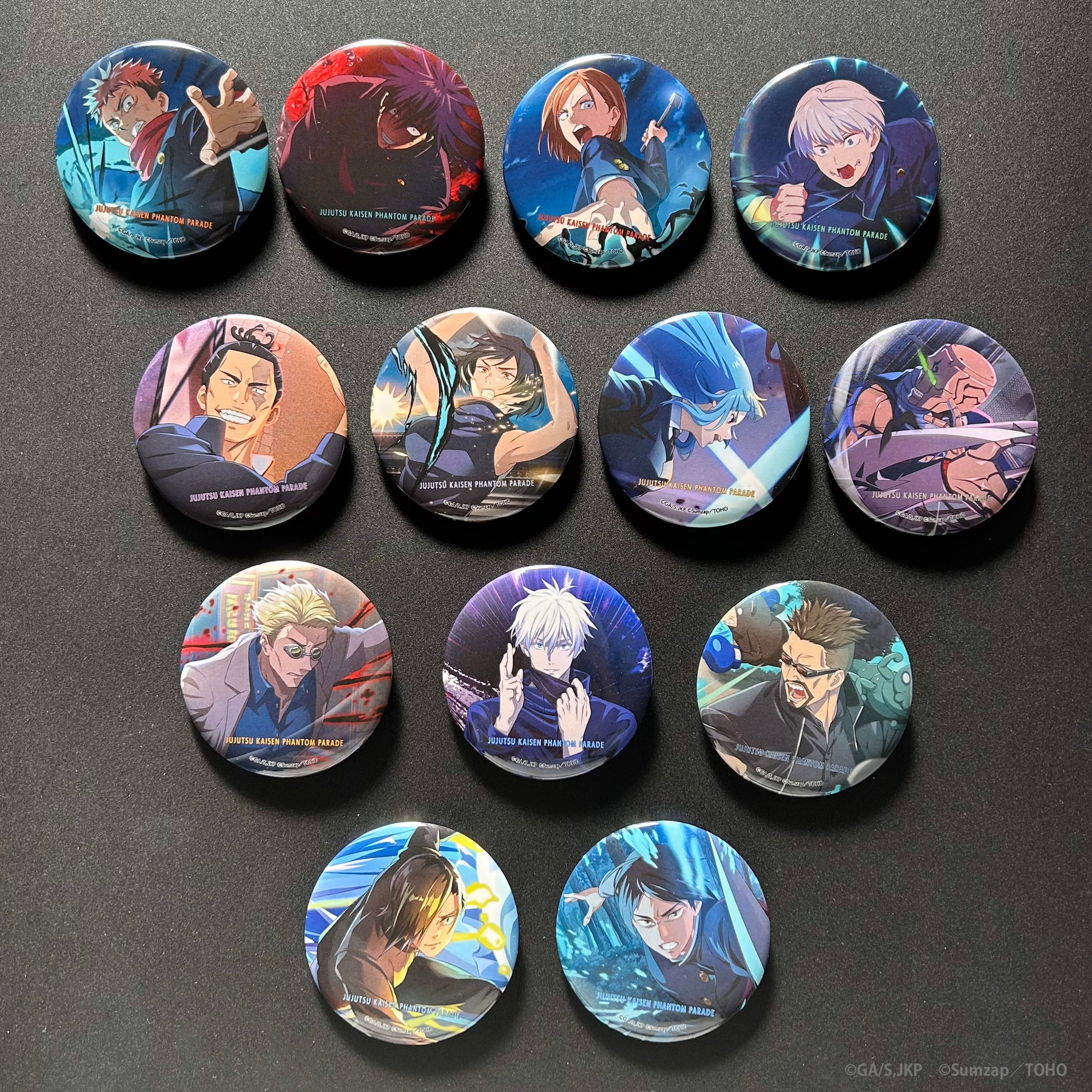 呪術廻戦 ファントムパレード メタル缶バッジ ハーフアニバーサリー 懐