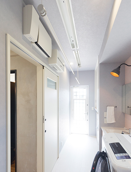 室内物干しユニット ホシ姫サマ | 未利用空間活用 | 室内ドア