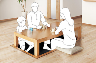 掘座卓 | 未利用空間活用 | 室内ドア・フローリング・収納 | Panasonic