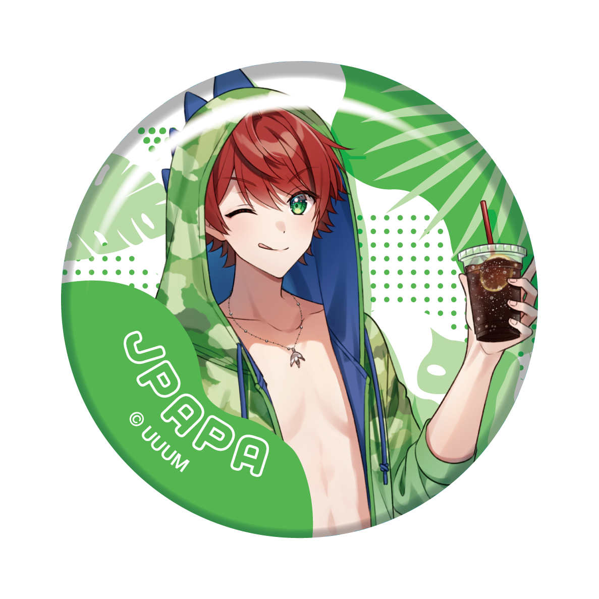 カラフルピーチ うり サマーランド等身缶バ TR缶バッジ 等身イラスト