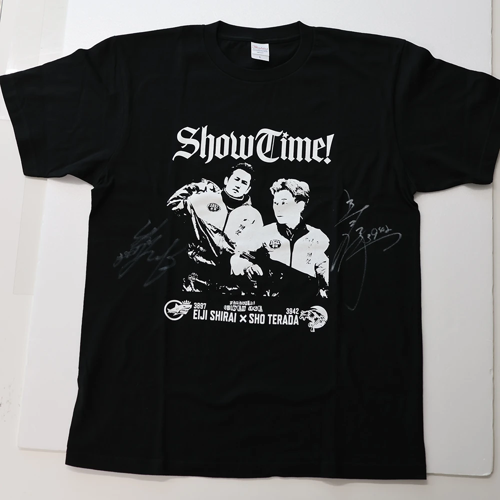白井英治選手＆寺田祥選手 サイン入り特注Tシャツ | 徳山すなっち