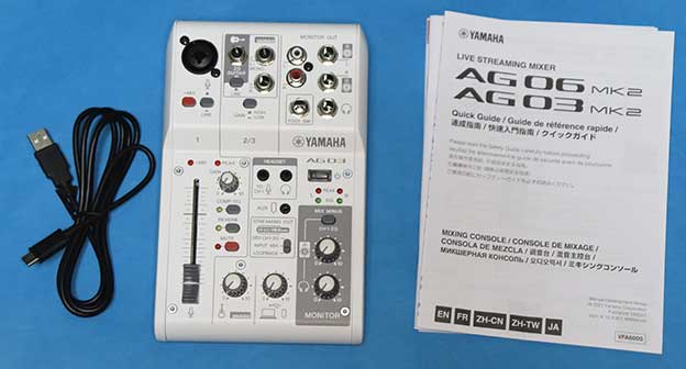 YAMAHA AG03 MK2 付属品完備