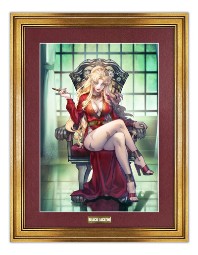 BLACK LAGOON】 レヴィ 直筆サイン入り複製原画 ブラックラグーン