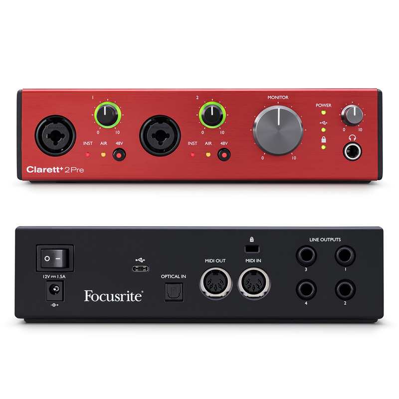 FOCUSRITE CLARETT+ 2PRE | サンフォニックス