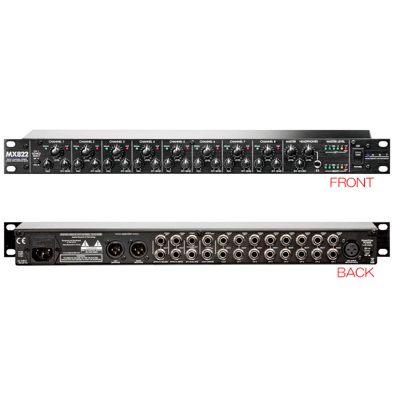 ART MX822 安心の日本正規品！ミキサー ステレオ8CH | サンフォニックス