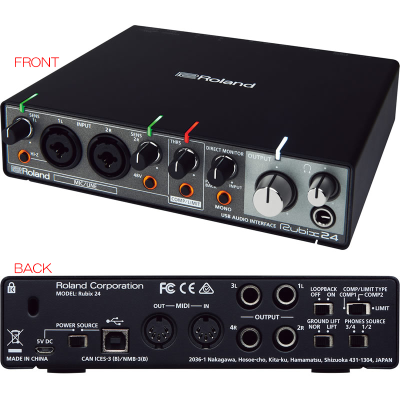 DTM・DAW Roland RUBIX24 ROLAND RUBIX24 ローランド | サンフォニックス