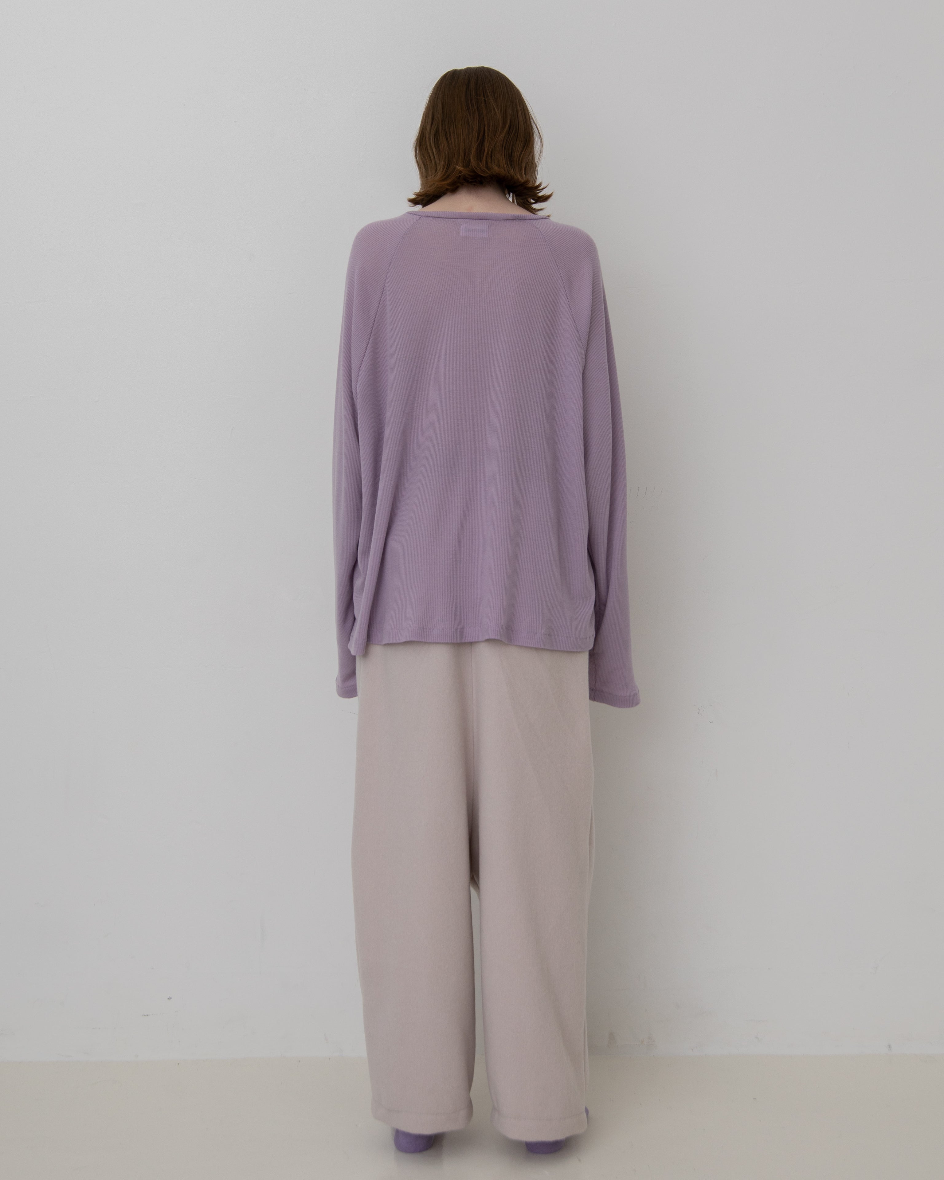 MOSSA WOOL WIDE SAROUEL SLACKS – SUNSET