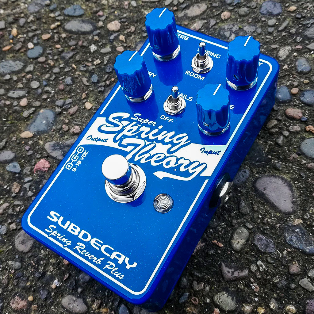 Super Spring Theory - Reverb Sparkle Blue - Guitar Effects - Subdecay
