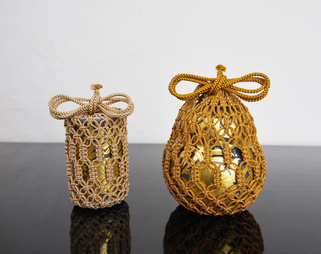 骨董水妖｜小野珀子作 金襴手振出巾筒