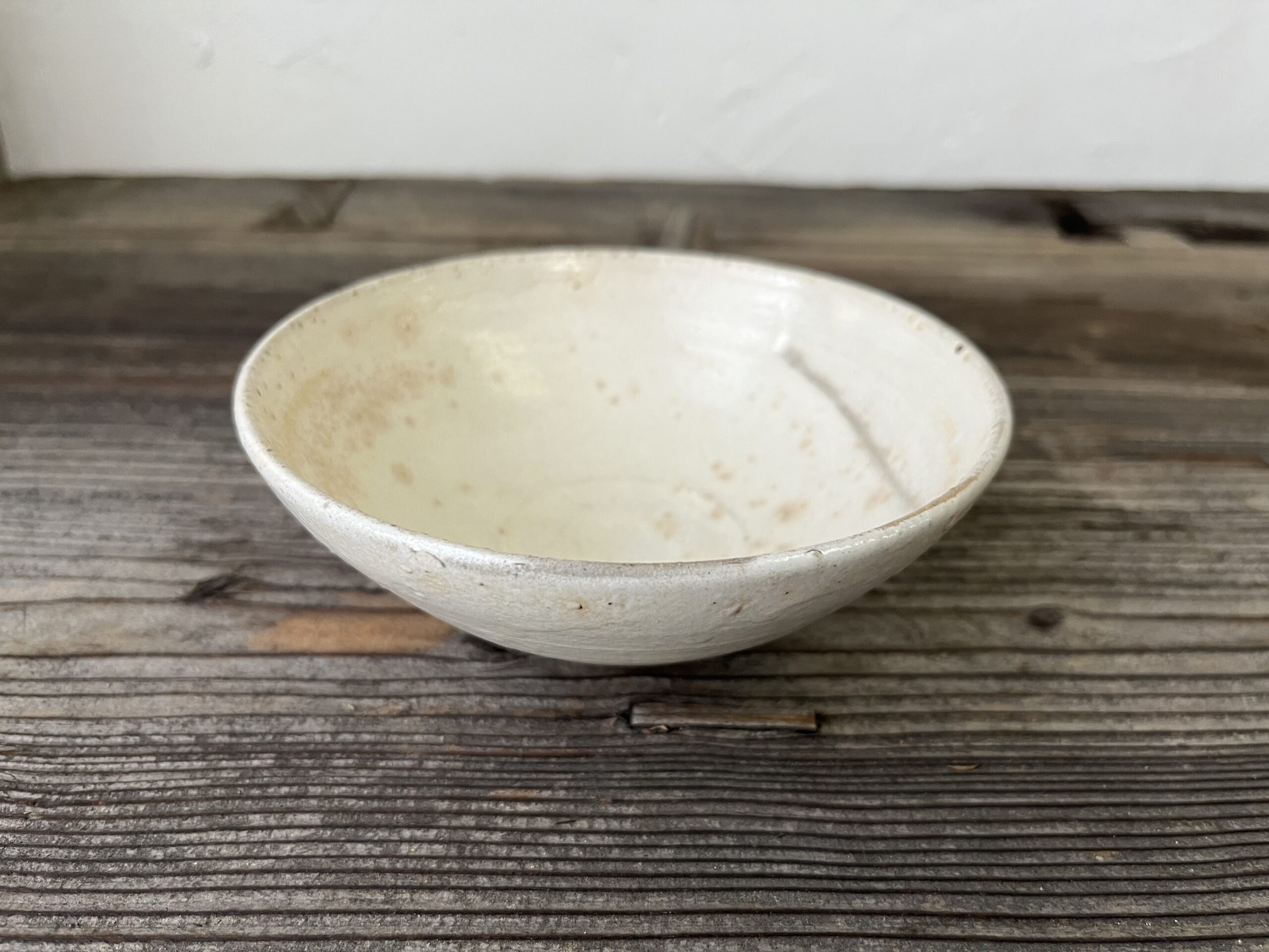 骨董水妖｜西岡小十作 唐津粉引茶碗