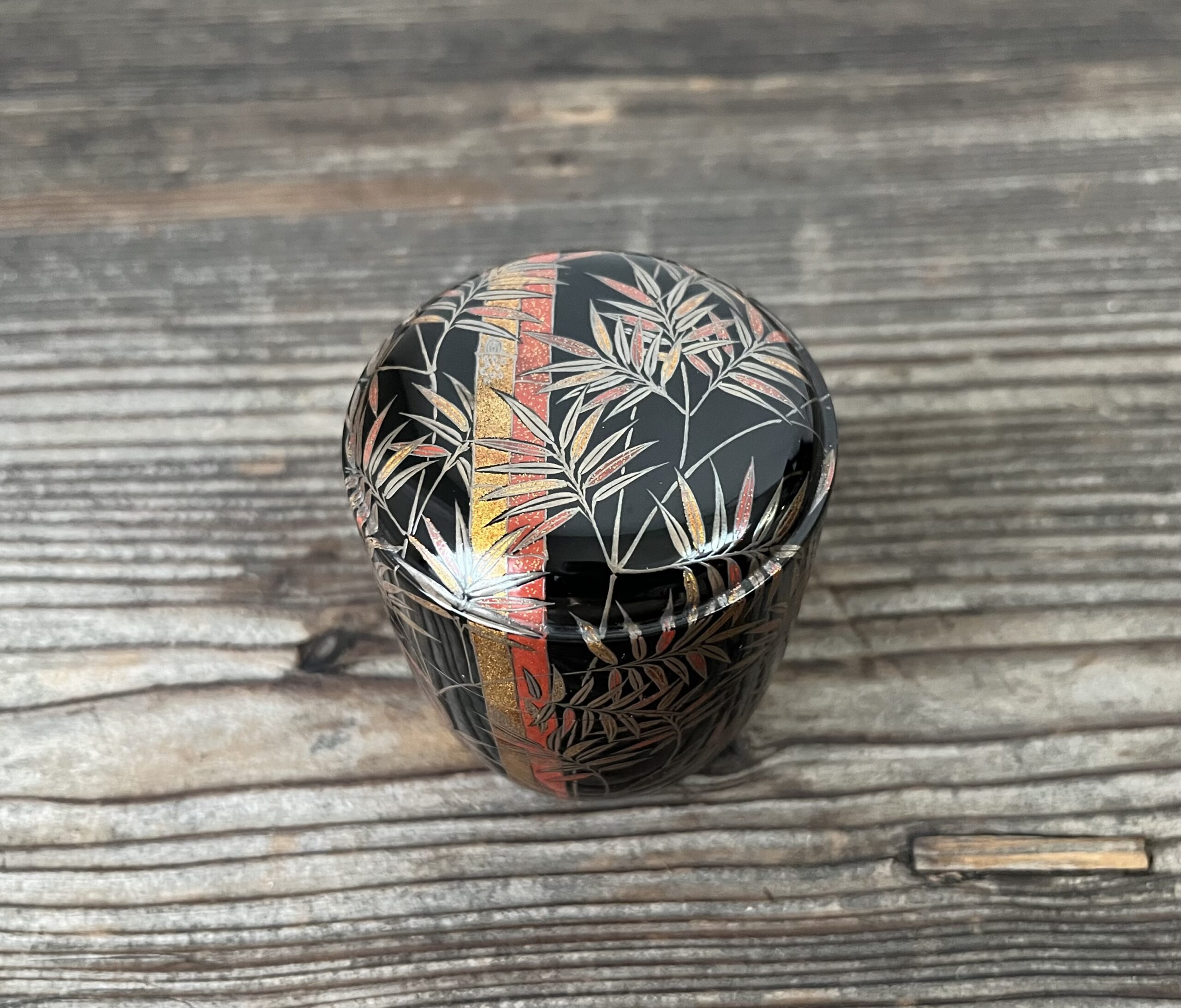 骨董水妖｜竹蒔絵棗