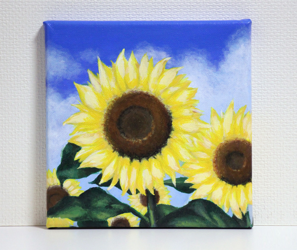 豊かな世界(ひまわり)アクリル画 豊かな世界(ひまわり)アクリル画 How