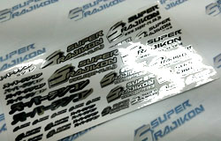 スーパーラジコン オリジナルステッカー シルバー 1枚入 [RCF-STICKER