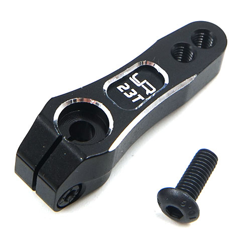 アルミ23Tサーボホーン サンワ/KO用 ブラック [YA-0584BK] - スーパー