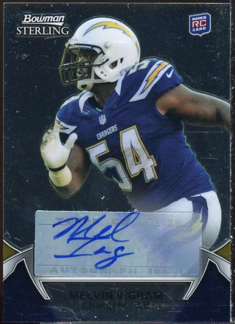 Melvin Ingram RC AU Rookie Card 2012 Bowman Sterling #82