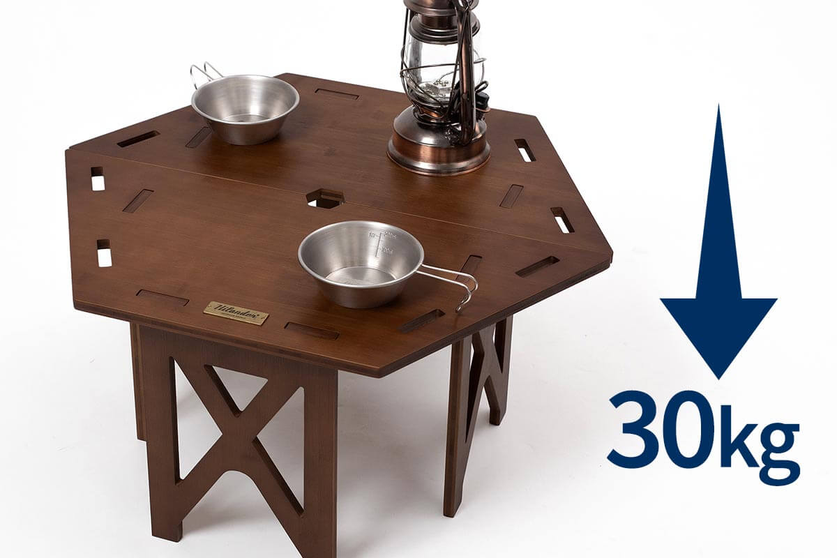 ヘキサゴンテーブル DANRANセット アウトドア 焚き火テーブル