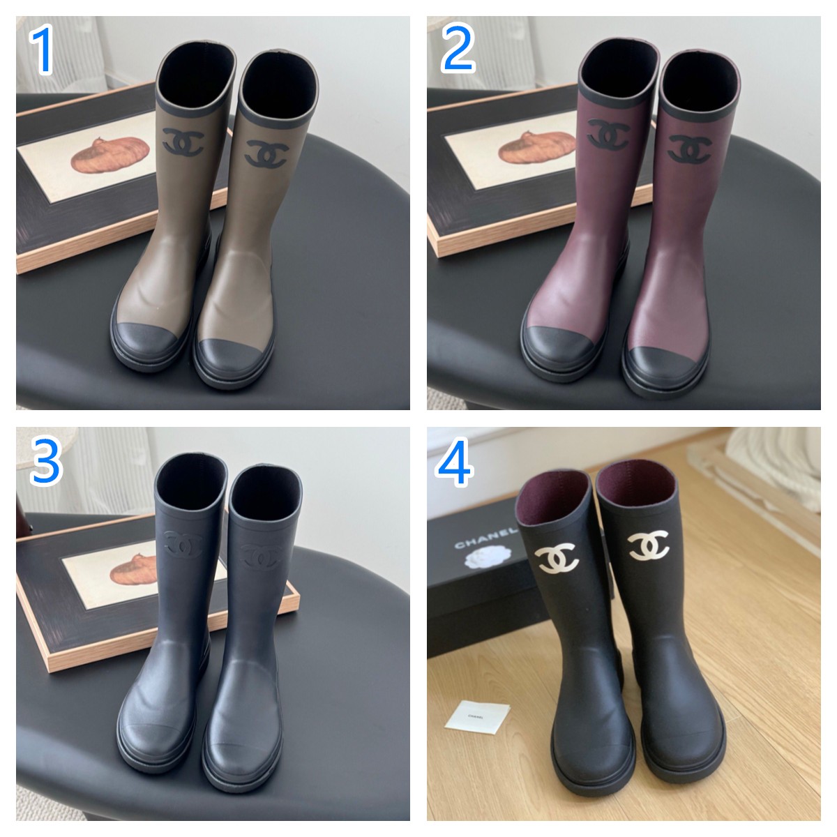 シャネル ロゴ靴紐 ロングブーツ等靴保存袋 ショッパー まとめ売り