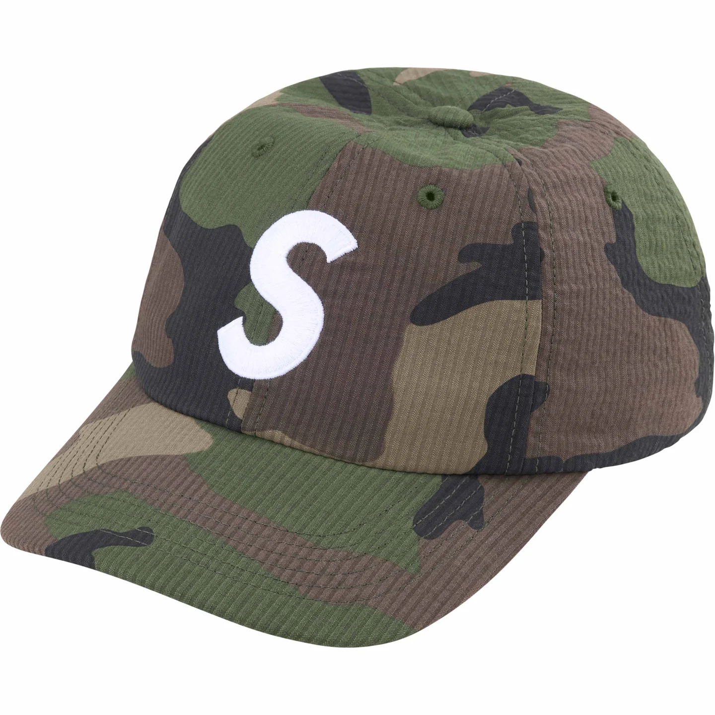 Seersucker S Logo 6-Panel | Supreme 24ss