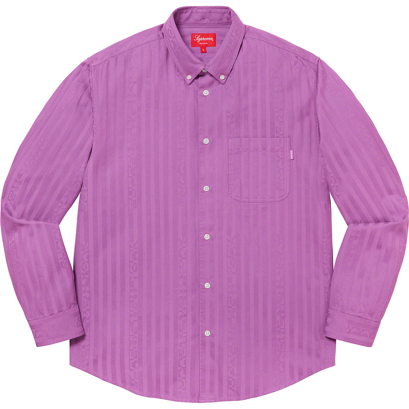 Jacquard Stripe Twill Shirt | Supreme 20fw