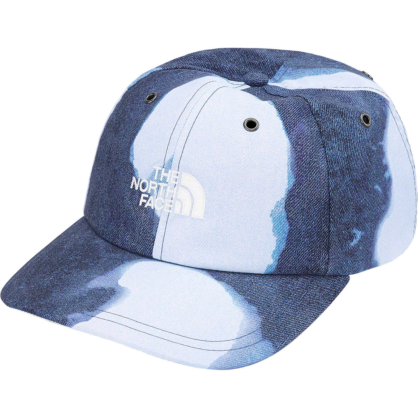Supreme®/The North Face® Bleached Denim Print 6-Panel | Supreme 21fw