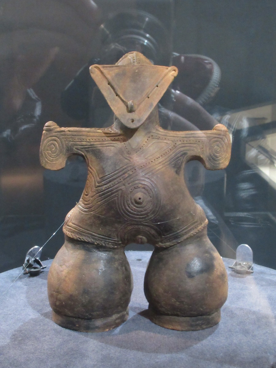 縄文土偶頭部 縄文時代 考古発掘品 古代美術 稀少 残欠の美 縄文