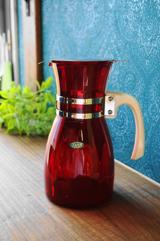 MURANO GLASS ムラノ 金彩 レッド 水差し ピッチャー MURANO GLASS