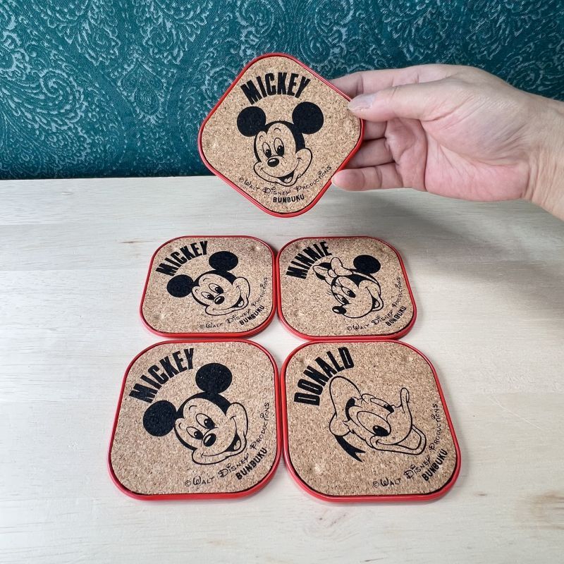 レトロ！ミッキーマウスコースターセット ミニーやドナルドも