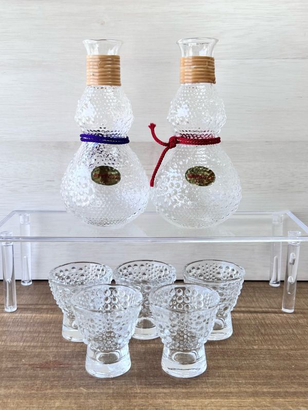 ReART ガラス酒器セット 硝子徳利 おちょこ WF143